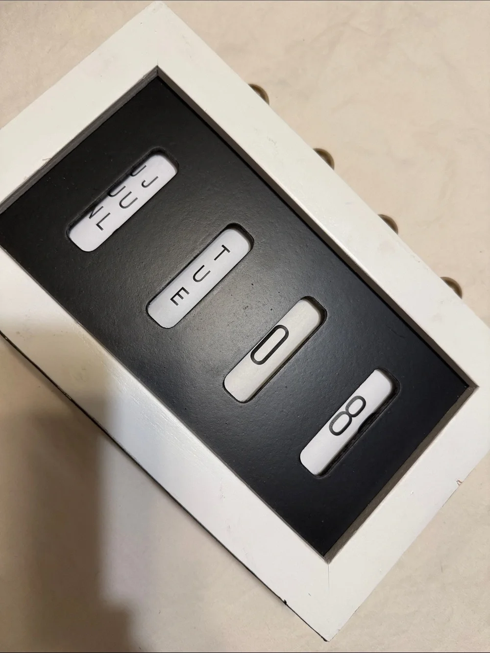 Undetermined Brand Black & White Perpetual Home Office Calendar
